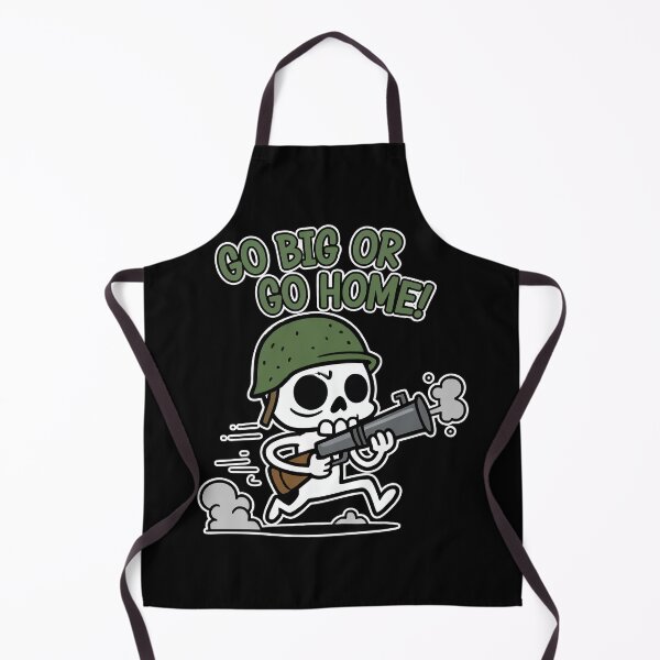 Item preview, Go Big or Go Home Skeleton Soldier Cartoon designed and sold by Taridesign.