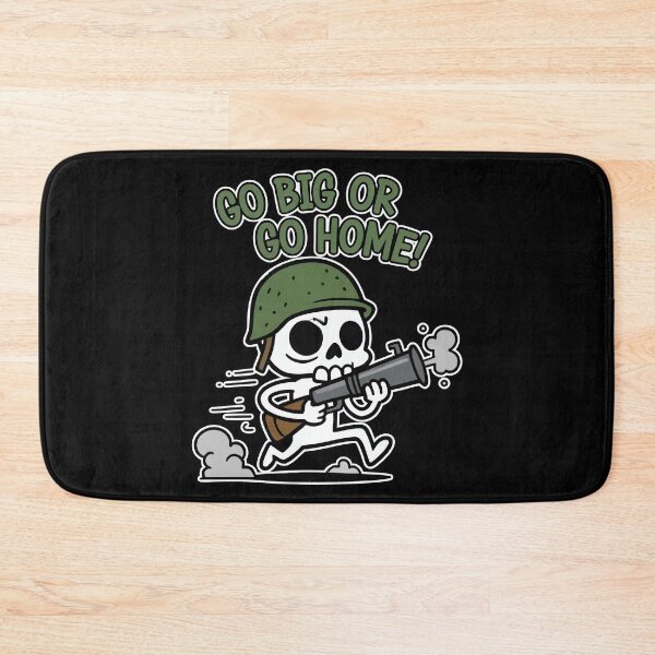 Item preview, Go Big or Go Home Skeleton Soldier Cartoon designed and sold by Taridesign.