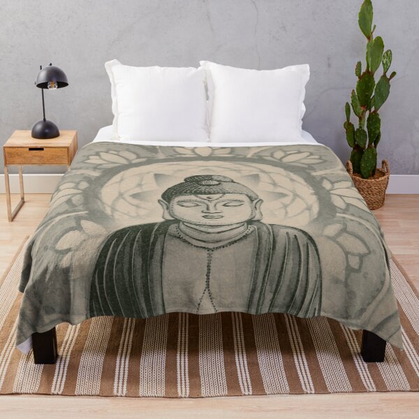 Item preview, Buddha Padma Watercolor - Dove + Pine designed and sold by Irene Estelle.