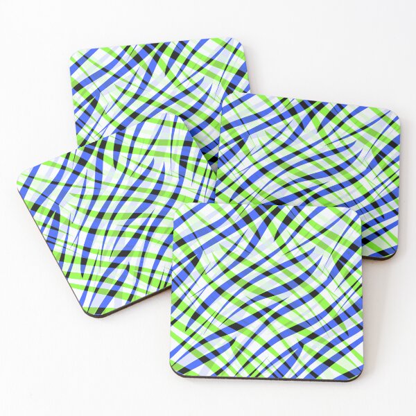 Item preview, Green blue multicolored abstract tiger print designed and sold by fuzzyfox.