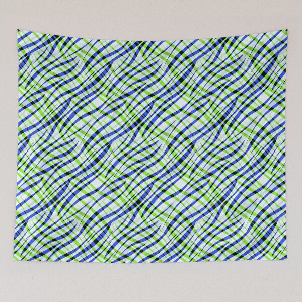 Item preview, Green blue multicolored abstract tiger print designed and sold by fuzzyfox.