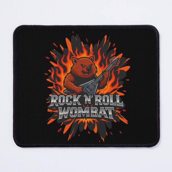 Item preview, Rock n Roll Wombat - Metal Wombat Guitarist designed and sold by pUNKnown.