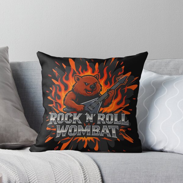 Item preview, Rock n Roll Wombat - Metal Wombat Guitarist designed and sold by pUNKnown.