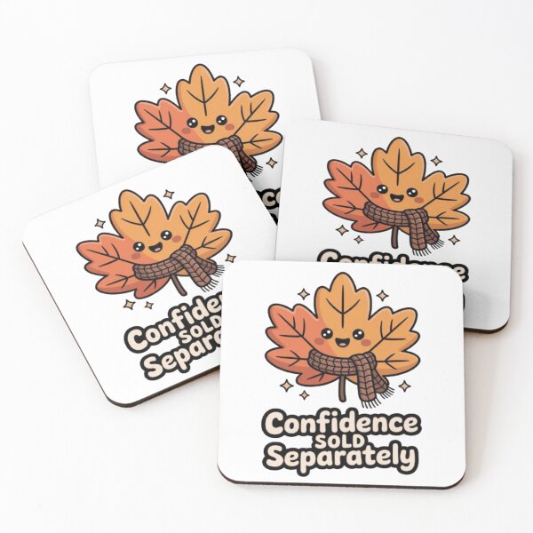 Item preview, Confidence Sold Separately – Cute Autumn Leaf Humor Graphic designed and sold by NewUSShop.
