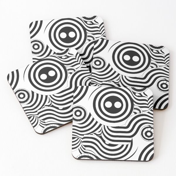 Item preview, A black and white abstract artwork featuring various circular patterns designed and sold by Creative88Art.