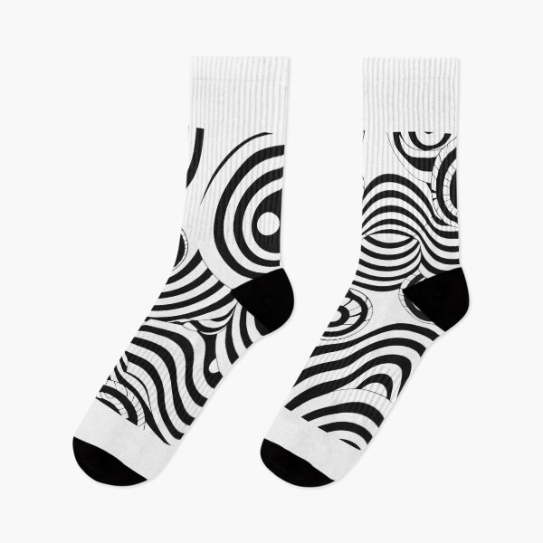 Item preview, A black and white abstract artwork featuring various circular patterns designed and sold by Creative88Art.
