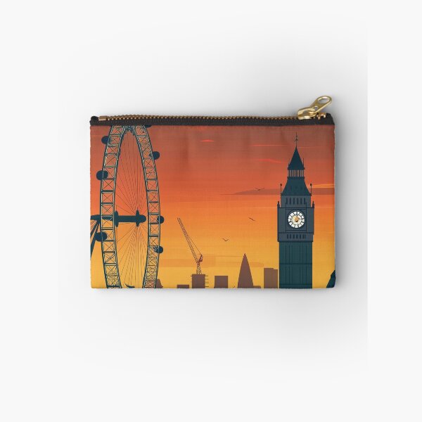 Item preview, Sunset City Skyline Illustration designed and sold by SkyPetalGrace.