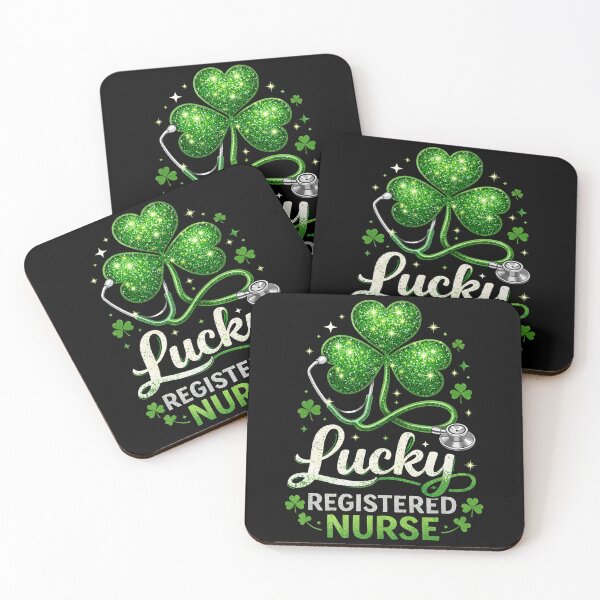 Item preview, St. Patrick's Day Lucky Registered Nurse designed and sold by Hey Bubble.