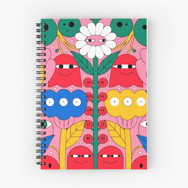 Item preview, A colorful illustration of cartoon flowers and faces designed and sold by Creative88Art.