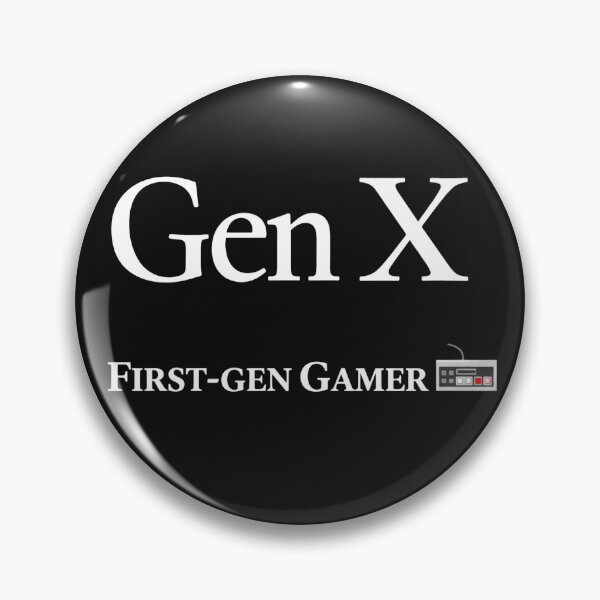 Item preview, GenX First‑Gen Gamer – Retro Video Game Nostalgia – Classic Gaming Humor designed and sold by TKOprintdesigns.