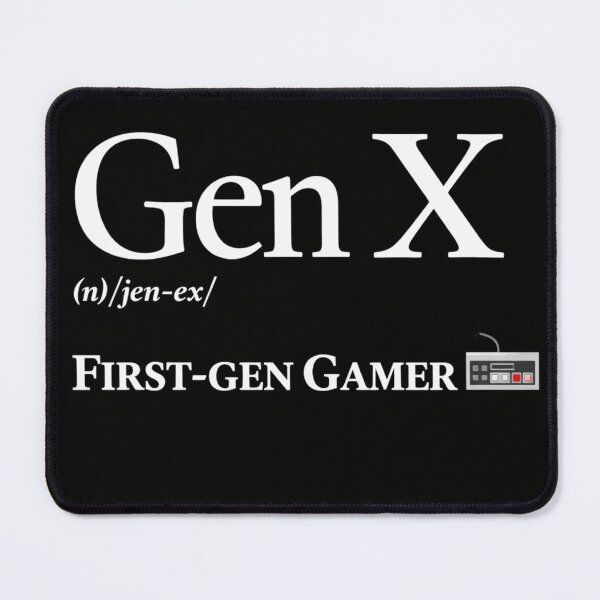 Item preview, GenX First‑Gen Gamer – Retro Video Game Nostalgia – Classic Gaming Humor designed and sold by TKOprintdesigns.