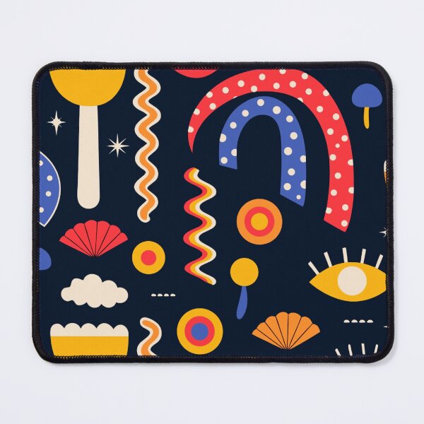 Item preview, A vibrant and playful abstract illustration with colorful shapes and patterns designed and sold by Creative88Art.