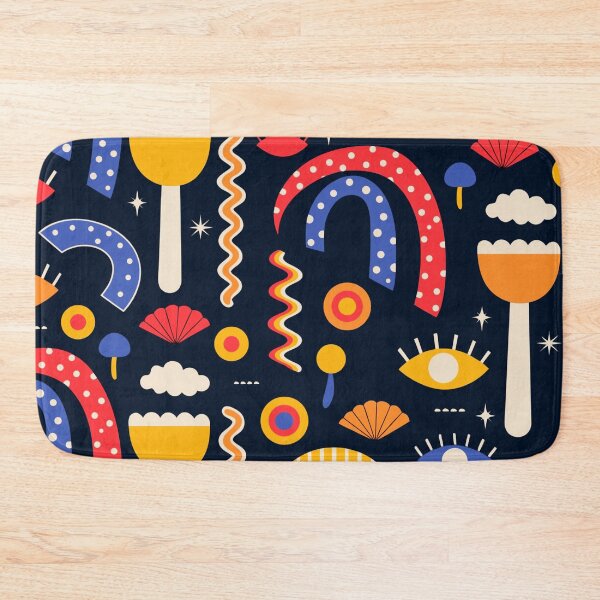 Item preview, A vibrant and playful abstract illustration with colorful shapes and patterns designed and sold by Creative88Art.