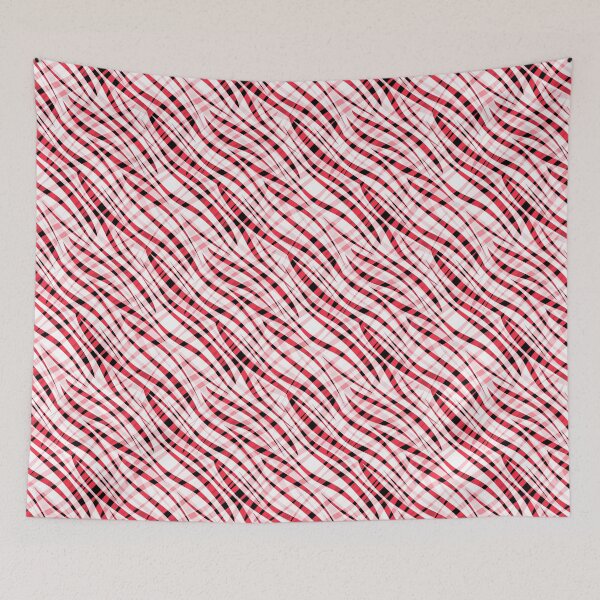Item preview, Red white multicolored abstract tiger print designed and sold by fuzzyfox.
