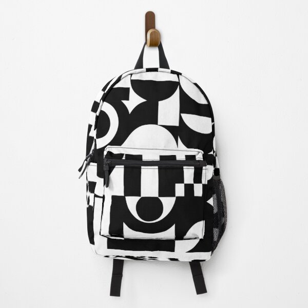 Item preview, A black and white abstract geometric pattern with various shapes designed and sold by Creative88Art.