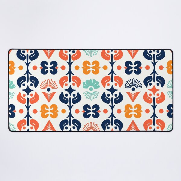 Item preview, A vibrant floral pattern design with colorful flowers and leaves on a white background designed and sold by Creative88Art.