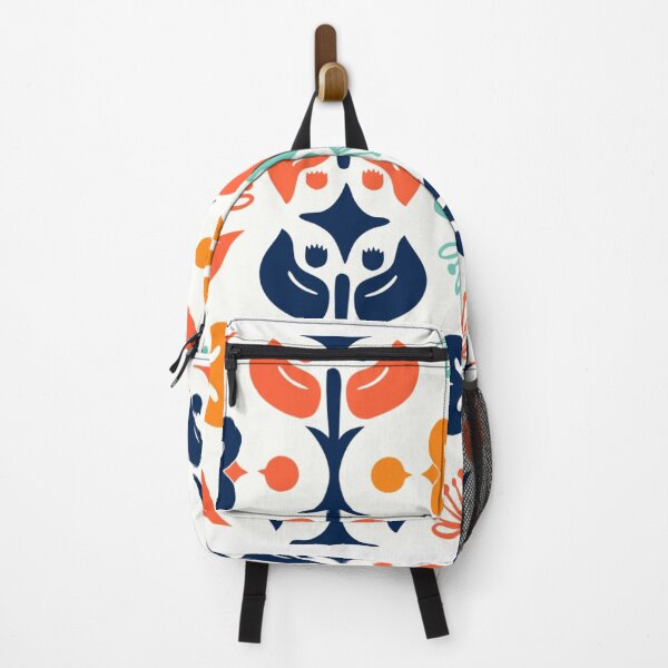 Item preview, A vibrant floral pattern design with colorful flowers and leaves on a white background designed and sold by Creative88Art.