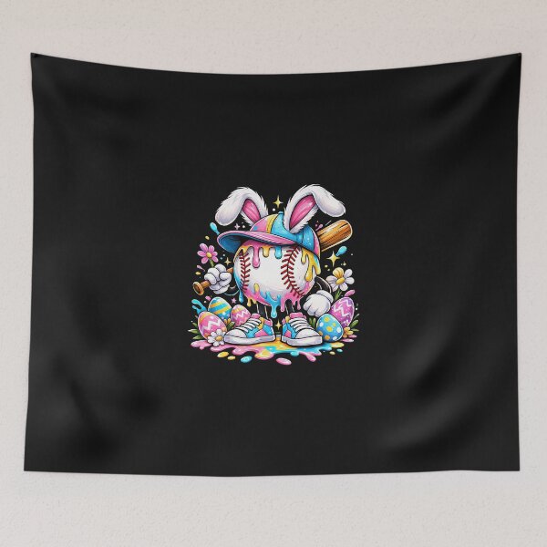 Item preview, Easter Bunny Baseball Drip designed and sold by heymbe.