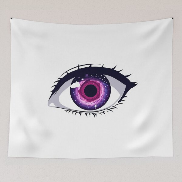 Item preview, Pink Nebula Eye – Surreal Galaxy Vision Sticker designed and sold by AD-NOVA!!!.