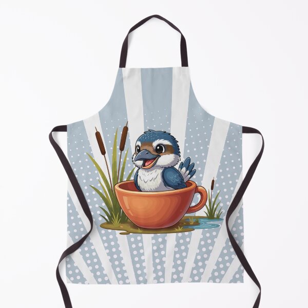 Item preview, Cute Kookaburra in Teacup – Australiana Bird Illustration designed and sold by MvuuStudio.