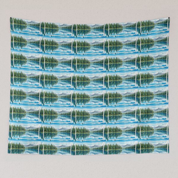 Item preview, LANDSCAPE OVER THE RIVER designed and sold by wayness96.