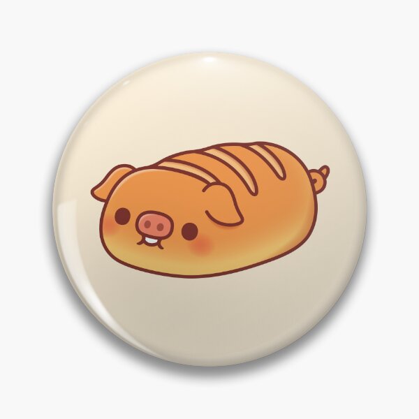 Item preview, Cute Pig Baguette Bread Loaf designed and sold by rustydoodle.