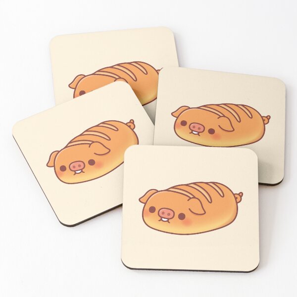 Item preview, Cute Pig Baguette Bread Loaf designed and sold by rustydoodle.