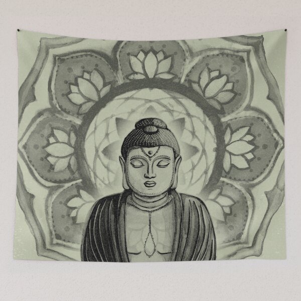 Item preview, Buddha Padma Watercolor - Tea + Coal designed and sold by Irene Estelle.