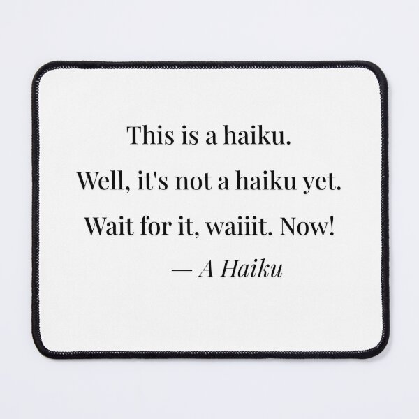 Item preview, This Is A Haiku - Funny Poetry T-Shirt | Witty Literature Gift designed and sold by Armless Apparel.