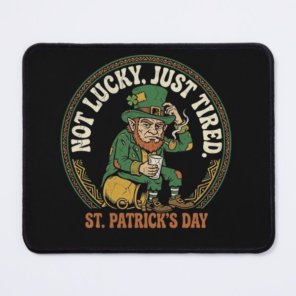 Item preview, Vintage Sarcastic St. Patrick's Day Design - Retro Cynical Leprechaun Luck Pun designed and sold by Clothesbest.