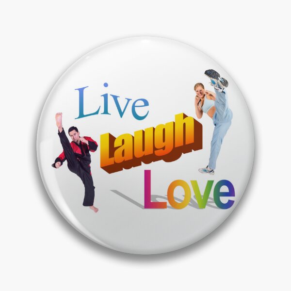 Item preview, Live Laugh Love - 90's 2000's Y2k Cool Karate Positive Message  designed and sold by blueversion.