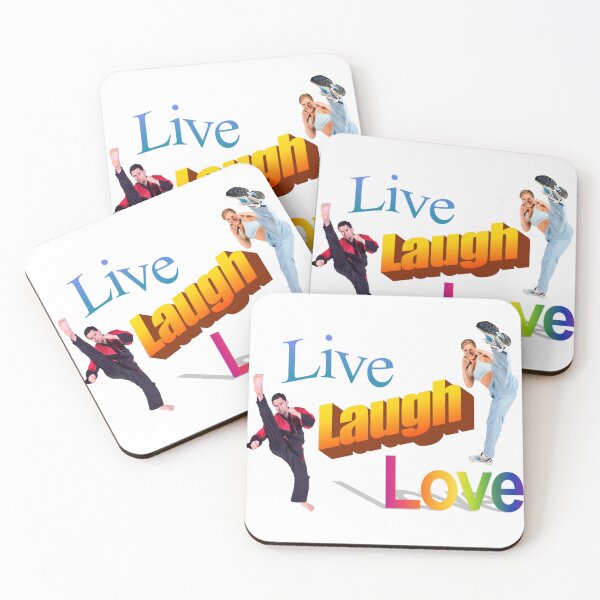 Item preview, Live Laugh Love - 90's 2000's Y2k Cool Karate Positive Message  designed and sold by blueversion.