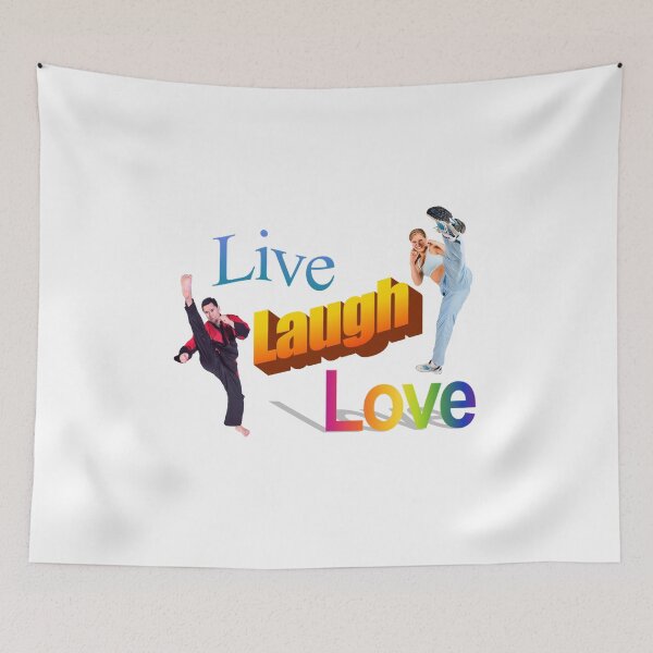 Item preview, Live Laugh Love - 90's 2000's Y2k Cool Karate Positive Message  designed and sold by blueversion.
