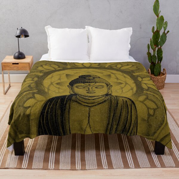 Item preview, Buddha Padma Watercolor - Ochre + Coal designed and sold by Irene Estelle.