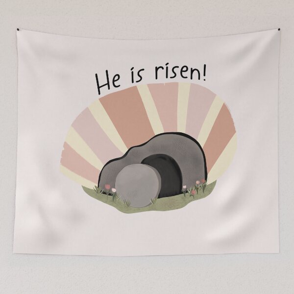 Item preview, He is Risen! - Easter Wall Art Sticker designed and sold by Willow & Grace Designs.