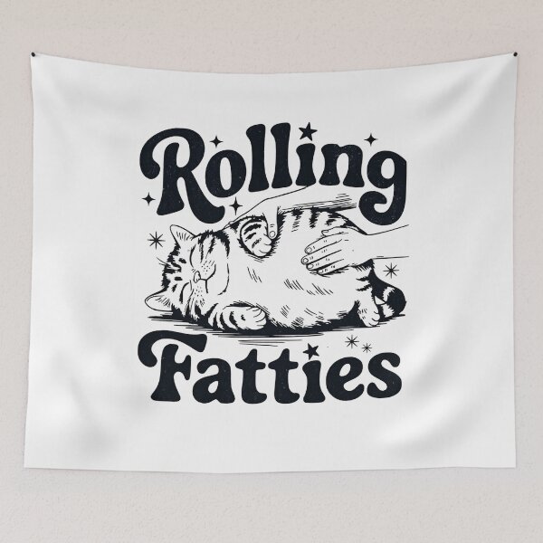 Item preview, Rolling Fatties University Vintage T-Shirt designed and sold by H3ll-Ash-Studio.