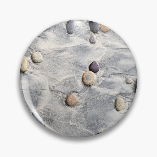 Item preview, Pebbles on Rippled Sand - Serene Beach Texture Photography designed and sold by TheArtOfTreble.