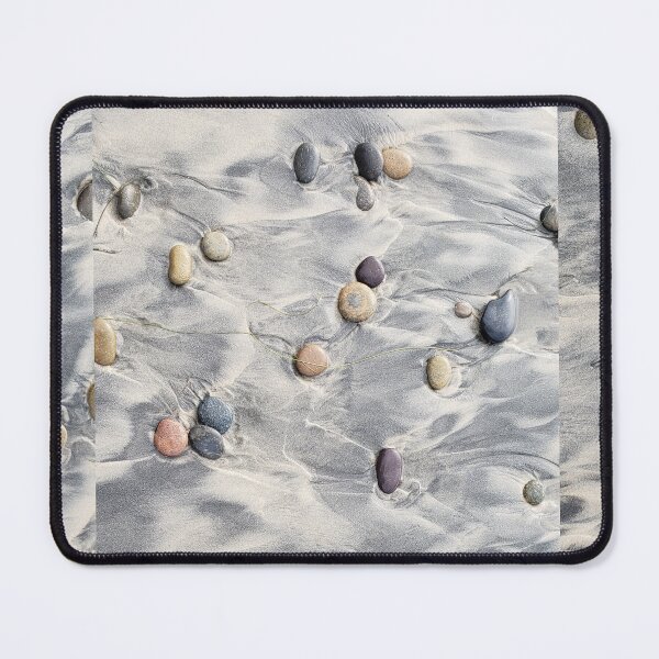 Item preview, Pebbles on Rippled Sand - Serene Beach Texture Photography designed and sold by TheArtOfTreble.