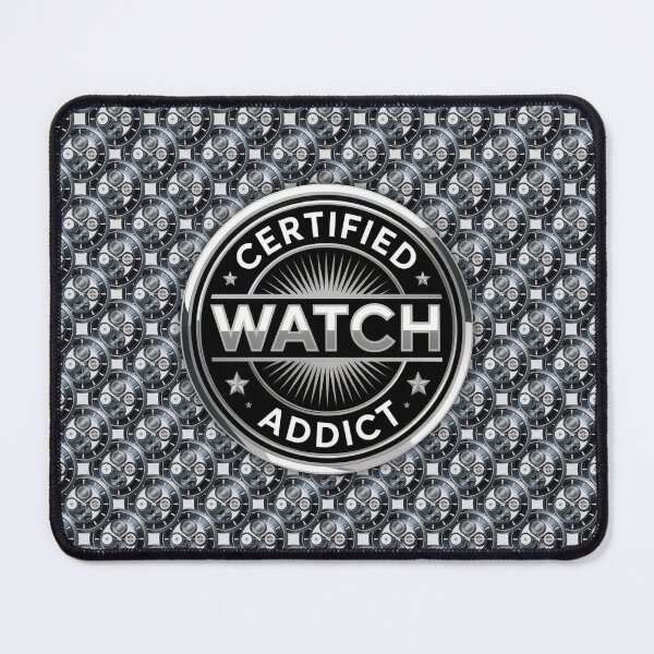 Item preview, Certified Watch Addict – Luxury Watch Enthusiast Badge & Pattern designed and sold by WatchesAndMore.
