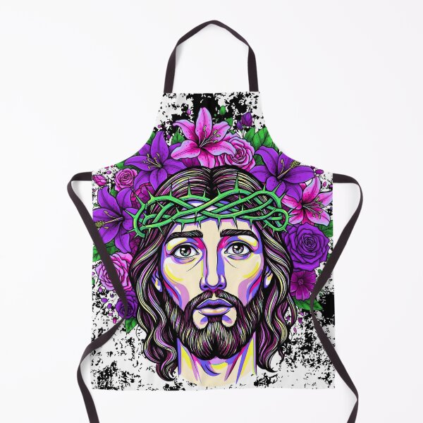 Item preview, Jesus in Pop Art Colors: Faith, Flowers and Neon Urban Style designed and sold by keythxctrs.