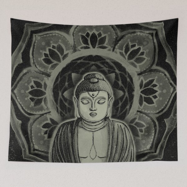 Item preview, Buddha Padma Watercolor - Coal + Tea designed and sold by Irene Estelle.