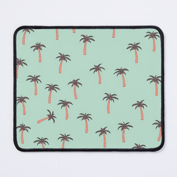 Item preview, Minimalist Mint Palm Trees Pattern - Palmiers Tropicaux designed and sold by ViralVibeLab.