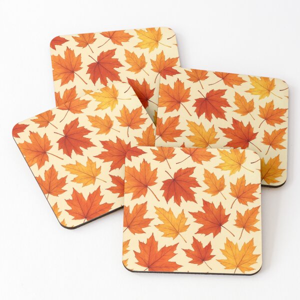 Item preview, Maple leaves seamless pattern designed and sold by GUNAPRIYAA.