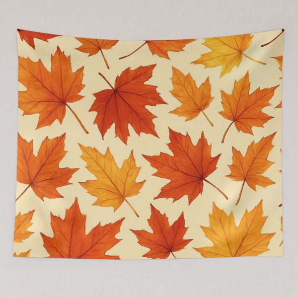 Item preview, Maple leaves seamless pattern designed and sold by GUNAPRIYAA.