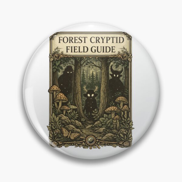 Item preview, Mystery Forest Cryptid Field Guide Illustration – Vintage Naturalist Creature Research Art, Hidden Woodland Creatures Sticker & Poster designed and sold by MagicMakerPh⭐⭐⭐⭐⭐.