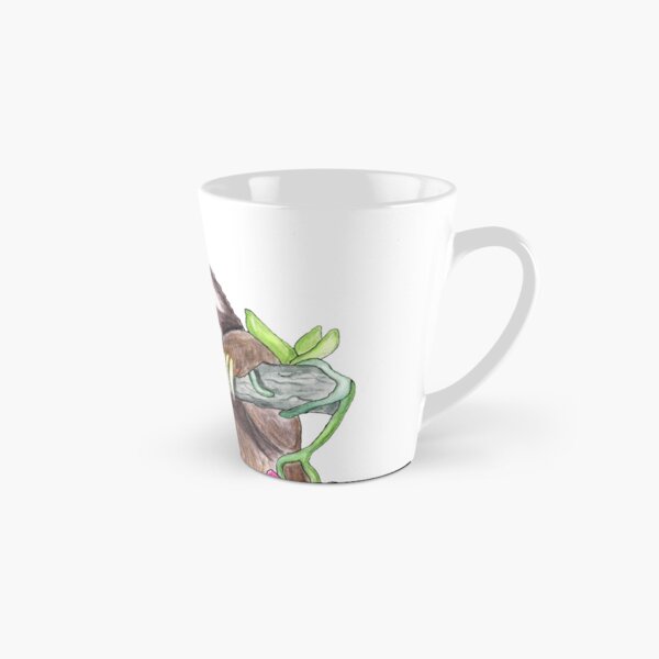 Happy Sloth with orchids Tall Mug
