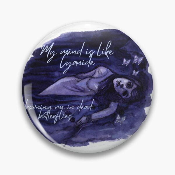 Item preview, Nothing matters when my mind is like, cyanide - Existing is exhausting edition EDTN4  designed and sold by Myllady's Soundtrack and Stickers.