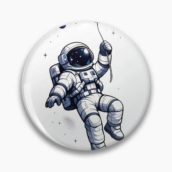 Item preview, Flying Astronaut designed and sold by RetroRoutine.