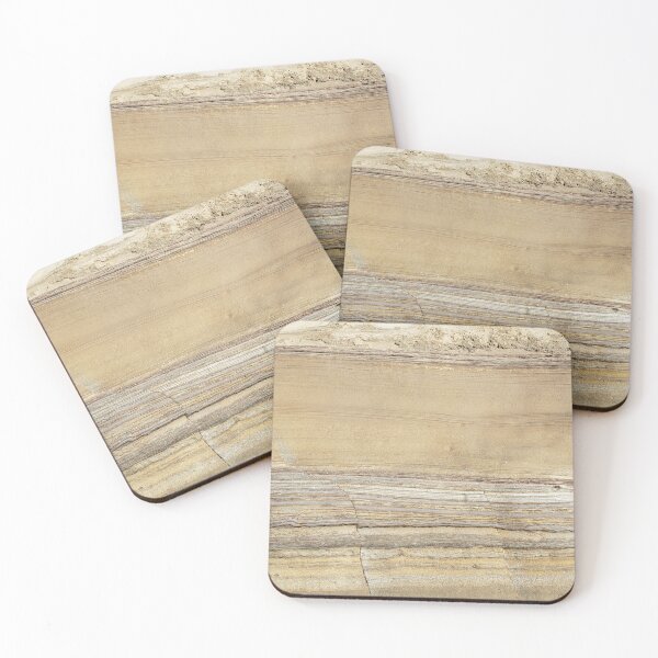 Item preview, Layered Sandstone Texture - Warm Earth Rock Close-Up Photography designed and sold by TheArtOfTreble.