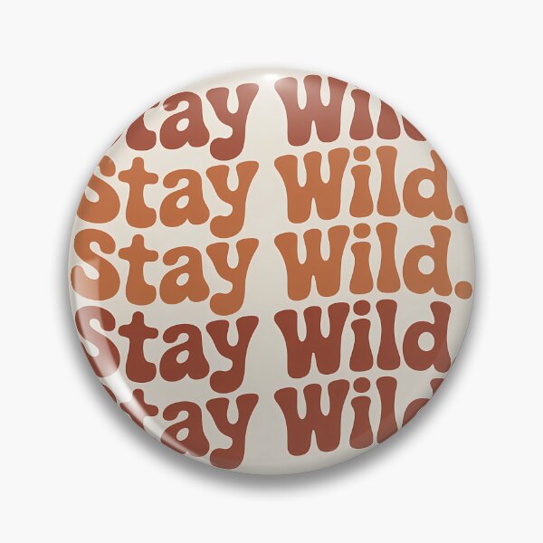 Item preview, Stay Wild Retro Groovy Typography - Citation Vintage designed and sold by ViralVibeLab.